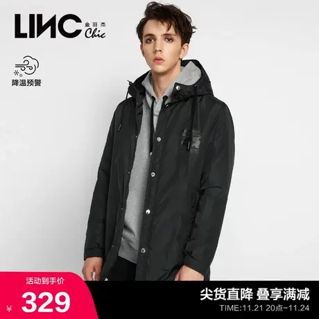 LINC金羽杰男士羽绒服男冬季中长款羽绒服男士外套8498365-6商品大图