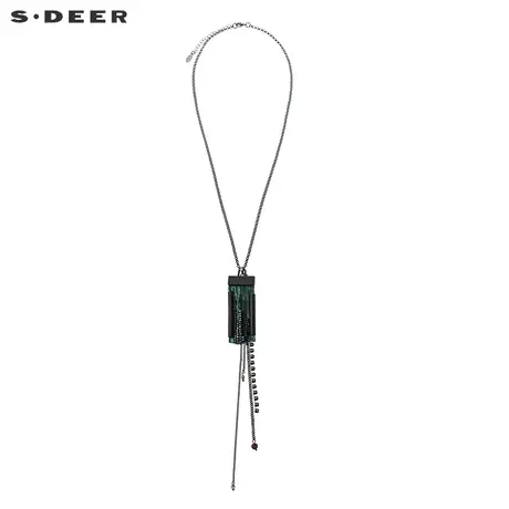 sdeer 圣迪奥简约几何串珠流苏长款项链S18384313图片