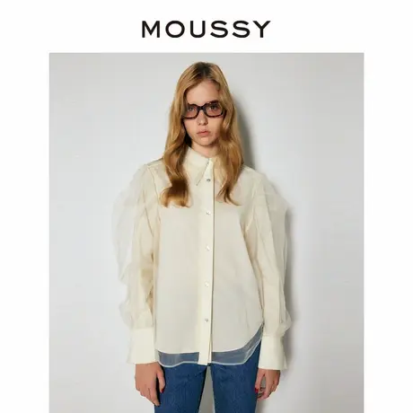 MOUSSY夏季OVERSIZES立体纱质氛围感衬衫010FAK30-7440商品大图