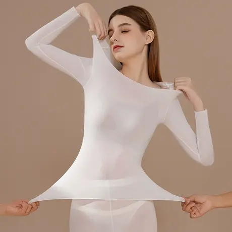秋衣女薄款无痕肉色皮肤衣肌底衣低领隐形长袖T恤打底衫内搭春秋图片