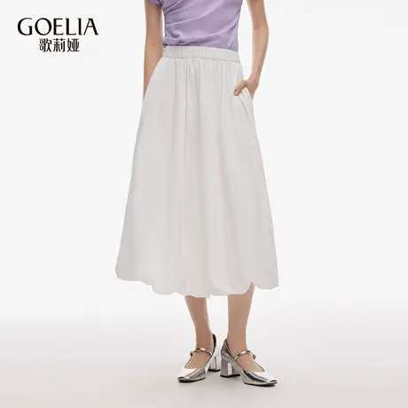 歌莉娅秋季新品棉布花苞半裙1E9L2B220商品大图