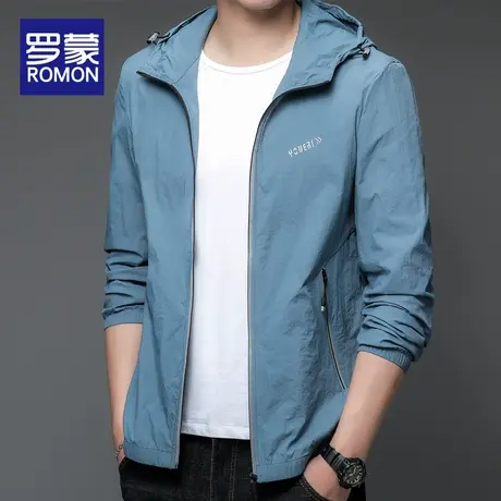 罗蒙户外防晒衣男士2025新款夏季轻薄透气冰丝凉感防晒服皮肤衣男商品大图