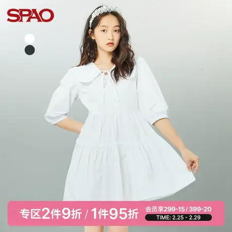 SPAO女士显白连衣裙新款时尚翻领宽松衬衫气质连衣裙夏季女图片