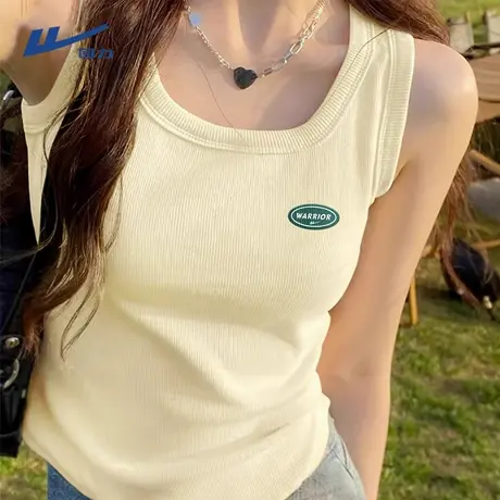 回力高弹针织运动背心女夏2025新款显瘦上衣辣妹外穿无袖吊带潮A商品大图