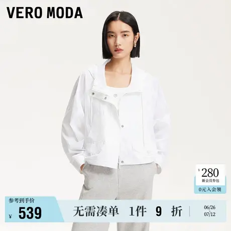 6.27上新Vero Moda夹克外套女2025夏季新款户外少女纯色短款休闲商品大图