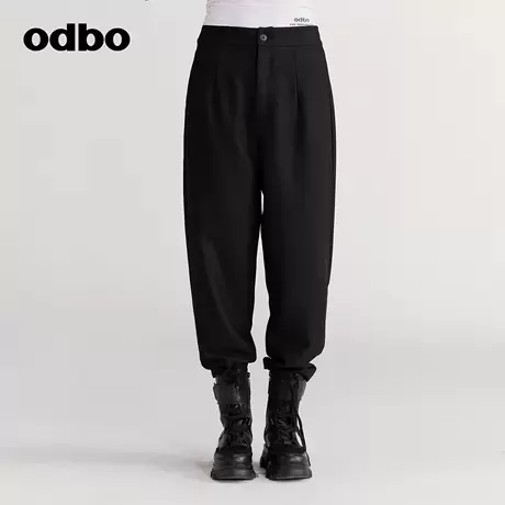 odbo/欧迪比欧时尚潮牌原创设计休闲裤子女保暖舒适高级感西装裤商品大图