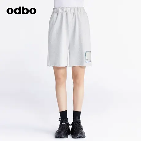 odbo/欧迪比欧原创设计男女同款短款休闲裤女秋冬新款阔腿裤商品大图