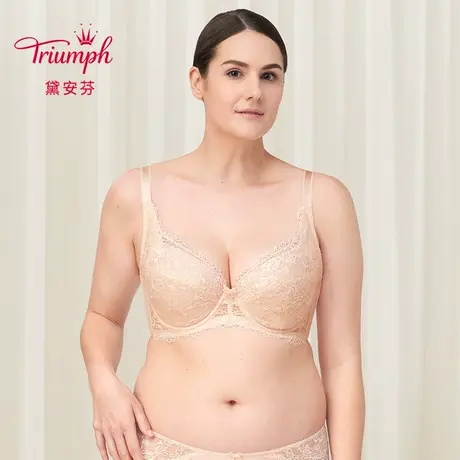 Triumph/黛安芬悠然蕾丝大胸显小性感支撑全罩杯薄杯文胸16-8619图片