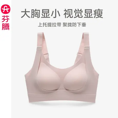 芬腾内衣女大胸显小上托防下垂聚拢收副乳文胸商品大图