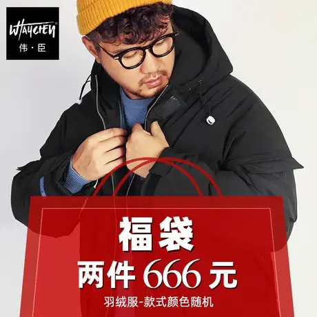 潮牌大码羽绒服外套！两件666包邮！颜色款式随机发货！售完即止图片