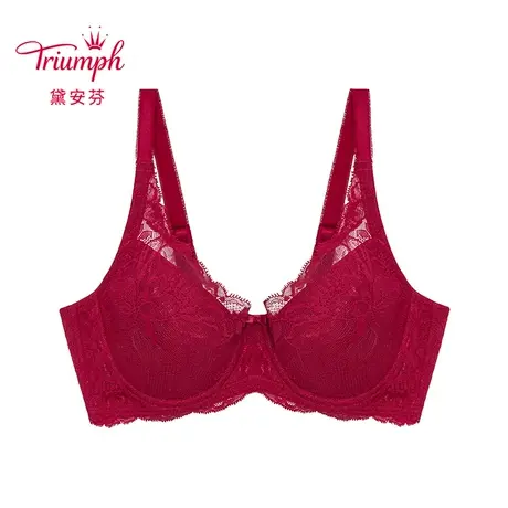 Triumph/黛安芬悠然新生新款内衣女性感蕾丝大胸薄款文胸16-8853图片