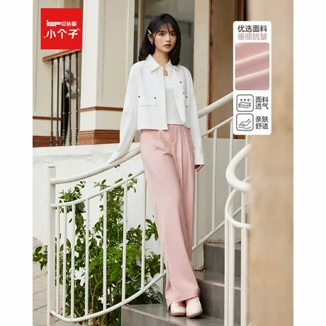 IEF/爱依服裤子2025夏季新款韩版简约通勤气质休闲百搭显瘦阔腿裤商品大图