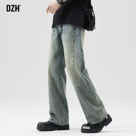 男士微喇牛仔裤男2025新款春秋男裤痞帅高级感裤子美式高街休闲裤图片