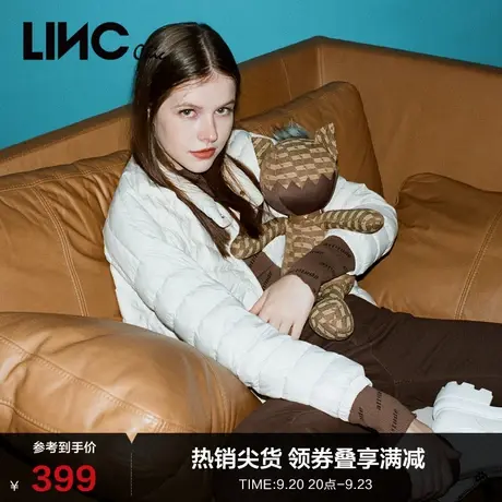 LINCCHIC金羽杰羽绒服女炫彩立领短款轻薄羽绒服女夹克Y22801355图片