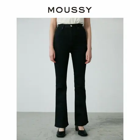 MOUSSY 通勤休闲高腰深色摩登微喇牛仔裤女010GSA12-2640商品大图
