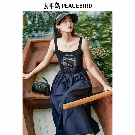 【商场同款】太平鸟女装2025年夏季新款无袖连衣裙A3FAF2638商品大图