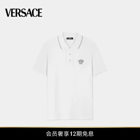 【春夏新品】VERSACE/范思哲 男士Medusa刺绣Polo衫图片