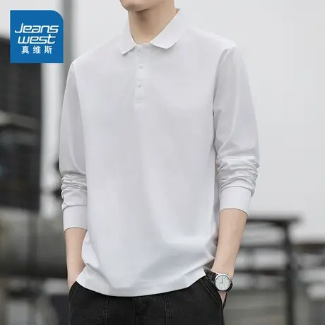 WX真维斯男装 2025秋季新款韩式休闲商务时尚潮男百搭男款Polo衫图片