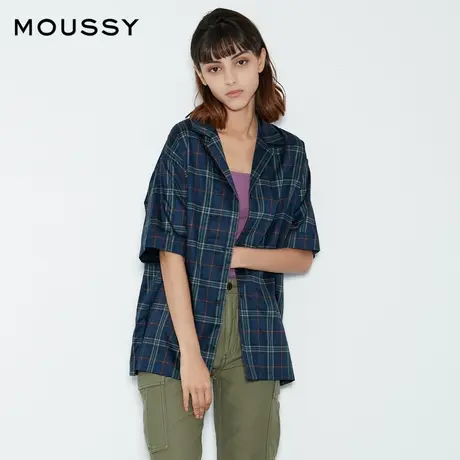 MOUSSY 英伦风格纹男友风无性别衬衫女010EAW30-7580商品大图