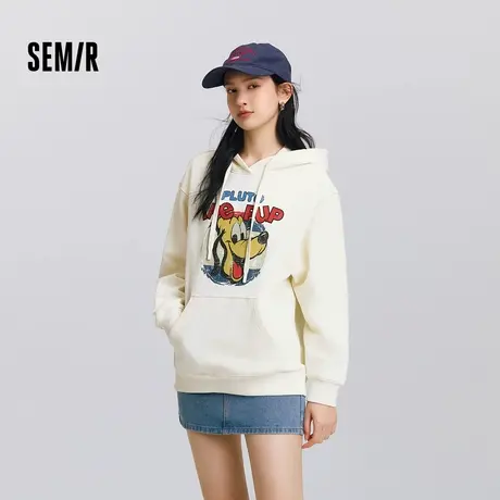 [商场同款]森马迪士尼米奇家族合作系列卫衣女中长款2025春装新款图片