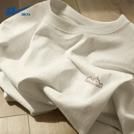 回力纯棉短袖t恤男款夏季2025新款小众上衣服打底衫男士半截袖男Y图片