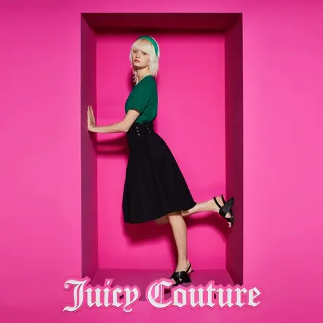 Juicy Couture橘滋2023新款古典圆舞曲侧绑带女半裙图片