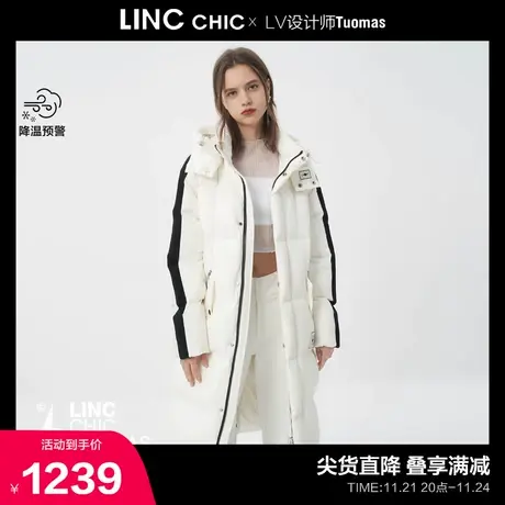 LINCCHIC金羽杰羽绒服男女同款设计师联名长款羽绒服女N22808506Y商品大图