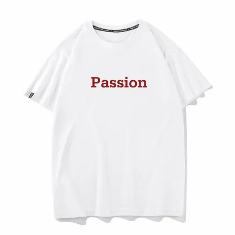 秀洛付航脱口秀Passion夏季短袖t恤男装纯棉夏季休闲打底情侣衣服商品大图