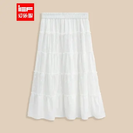 IEF/爱依服【微胖】大码女装2025夏季新款法式温柔小清新百搭单裙商品大图