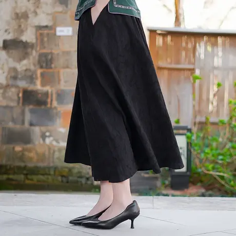 筠雅夏季新款女装国风半身裙女中国风百搭中式直筒包臀裙子25J135图片