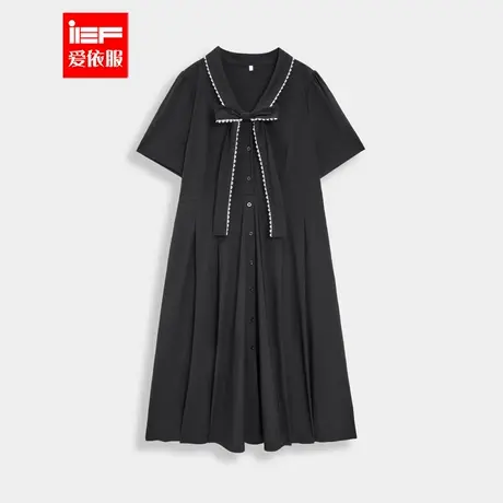 IEF/爱依服大码女装2025夏季新款韩版成熟优雅气质显瘦连衣长裙图片