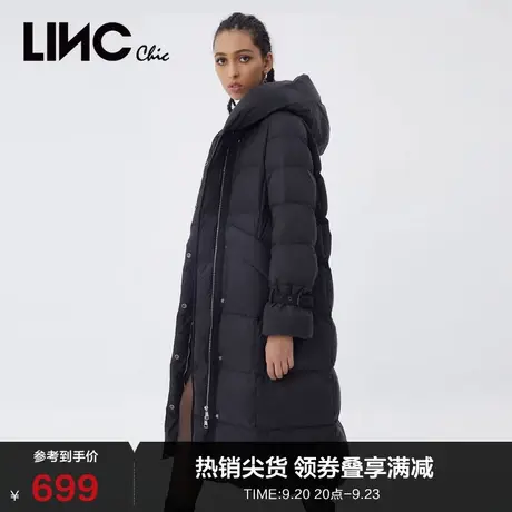 LINCCHIC金羽杰羽绒服女修身轻薄长款羽绒服女冬季Y21808163Y商品大图