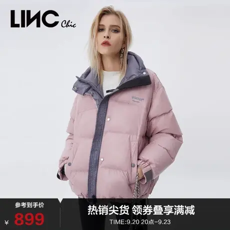 LINCCHIC金羽杰羽绒服女面包服免洗短款羽绒服女冬季Y21801232商品大图