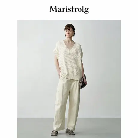 Marisfrolg玛丝菲尔2025年秋季时尚百搭茧型休闲长裤商品大图