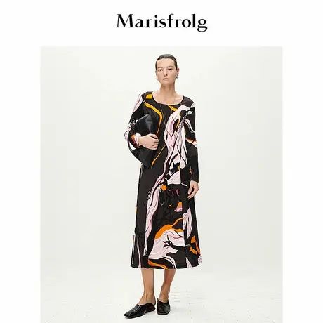 【艺术家灵感】Marisfrolg玛丝菲尔大身分割修身连衣裙商品大图