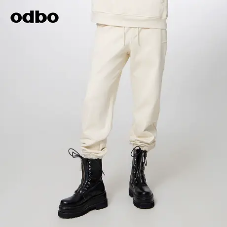 odbo/欧迪比欧原创设计时尚运动百搭休闲裤女秋冬新款长裤子商品大图