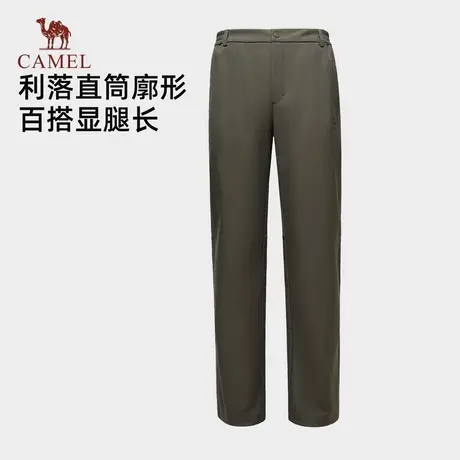 骆驼户外休闲裤男秋冬季防风耐磨弹力多口袋工装裤徒步登山长裤女商品大图