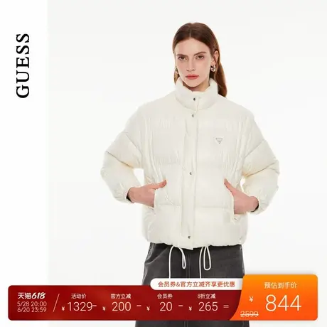 GUESS女士两穿可拆卸袖口保暖羽绒服-W4PL3YW55R0商品大图