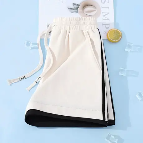 KWV真维斯运动短裤女裤子2025新款小个子夏季外穿宽松休闲裤女商品大图