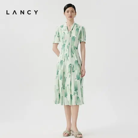 朗姿夏季新款连衣裙商品大图