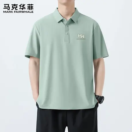 马克华菲男士商务休闲POLO衫2025新款夏日上班通勤翻领短袖t恤男X图片