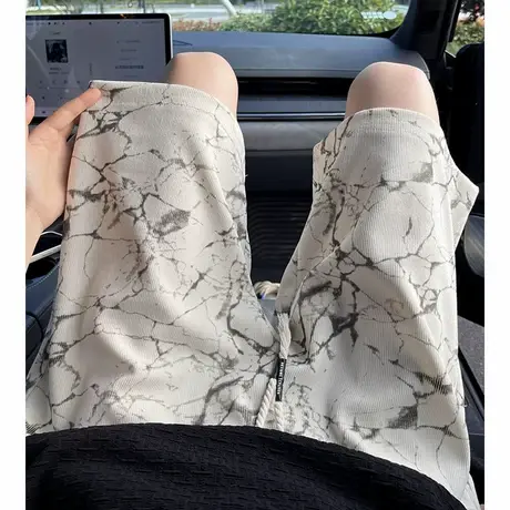 短裤男夏季新款薄款休闲透气速干裤子潮流直筒运动宽松外穿五分裤商品大图