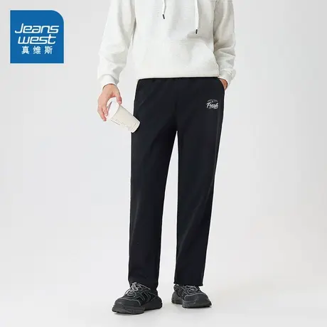 XC真维斯男装长裤2025春季新款 休闲运动宽松百搭直筒卫裤男商品大图