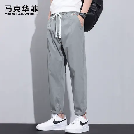 【四面弹】马克华菲休闲裤商务男款2025薄款锥形弹力棉质裤子夏季图片