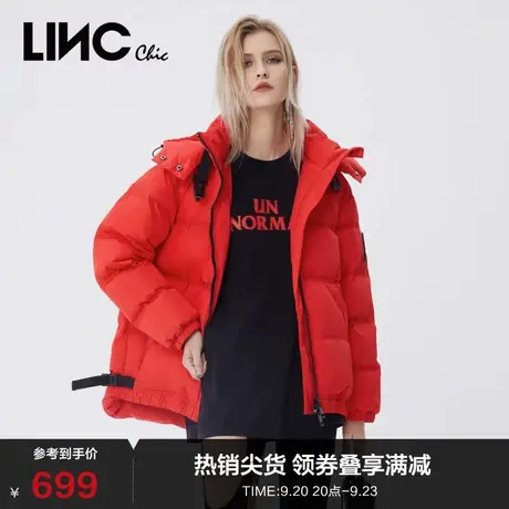 LINCCHIC金羽杰羽绒服女面包服短款羽绒服女冬季外套Y21802205商品大图