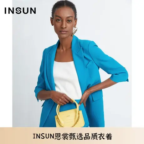 INSUN恩裳夏季潮流气质款五分袖西装外套商品大图