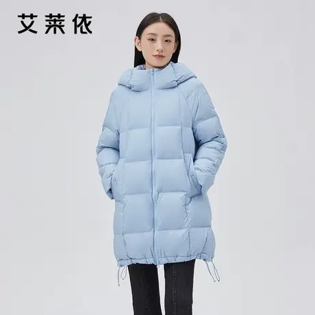 【直播】艾莱依商场同款羽绒服女款简约设计感长款冬季时尚外套图片