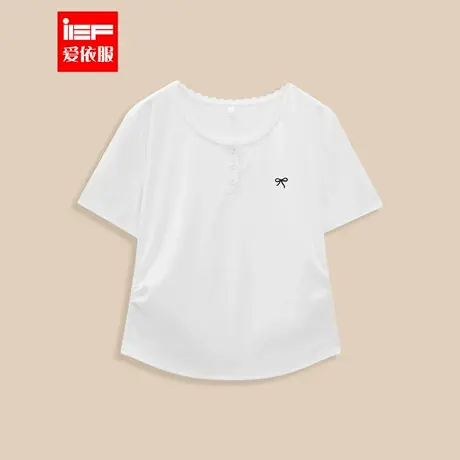 IEF/爱依服【微胖】大码女装2025夏季新款韩版简约休闲通勤风上衣图片