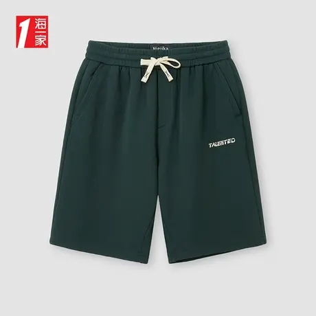 海一家简约青春五分裤2025夏季新款时尚有型青年男士休闲中裤图片