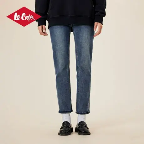 Lee Cooper牛仔裤女2025春季新款铅笔裤复古高腰显瘦直筒裤子商品大图